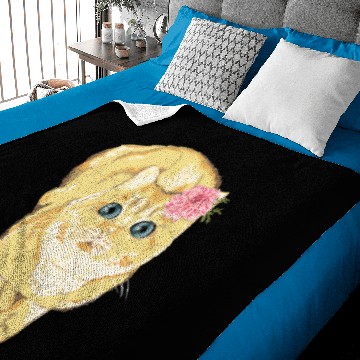 Discover Cute Yellow Cat Baby Blankets