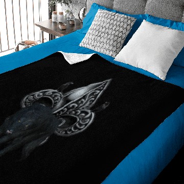 Discover The lonely wolf in the night Baby Blankets