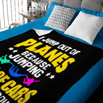 Discover Skydiving Skydive Skydiver Parachute Base Jump Baby Blankets