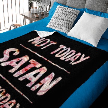 Discover Not Today Satan Baby Blankets