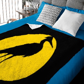 Discover heron and moon Baby Blankets