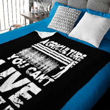 Discover Agriculture you can't live without it Baby Blankets