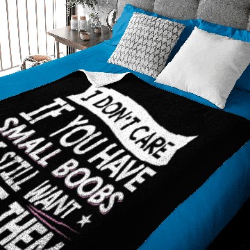 Discover Boobies Small Boobs Flat Chest Funny Gift Baby Blankets