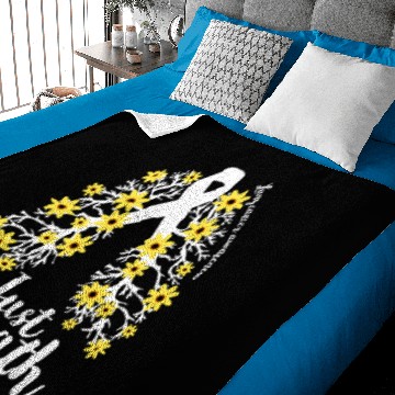 Discover Just Breathe Lung Cancer Baby Blankets