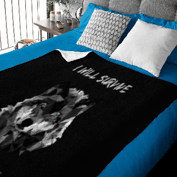 Discover I will survive wolf mountain sanctuary love stand Baby Blankets