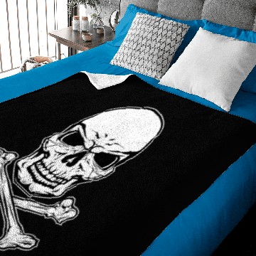 Discover Skull Head Crossbones Baby Blankets