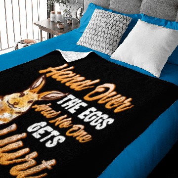 Discover Funny Easter Bunny Rabbit Hare Pun Gift Baby Blankets