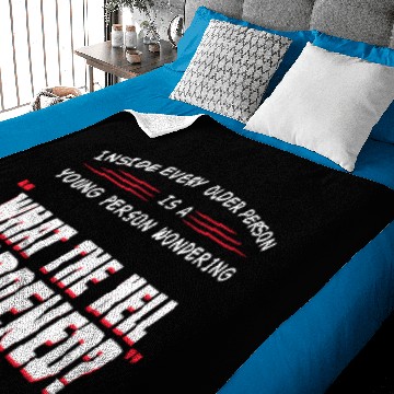 Discover What The Hell Happened? Baby Blankets