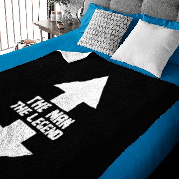Discover The Man The Legend Baby Blankets
