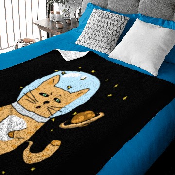 Discover Space Cat Baby Blankets