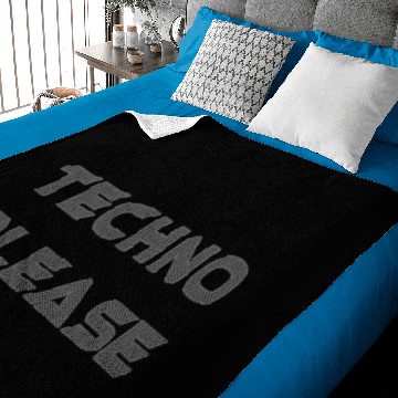 Discover Techno Please Rave Music Dance electro underground Baby Blankets