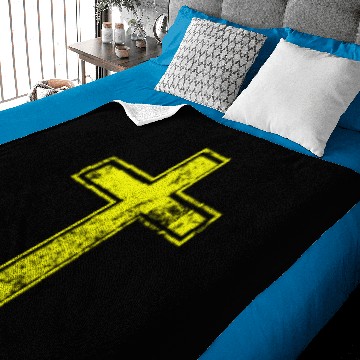 Discover Cross Yellow Cross Baby Blankets Christian Symbol