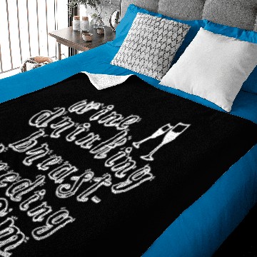 Discover Wine Drinking Breastfeeding Mom - Funny Baby Blankets