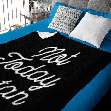 Discover Not Today Satan Baby Blankets