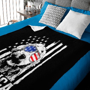Discover Merica Goldendoodle Baby Blankets Golden Us Flag