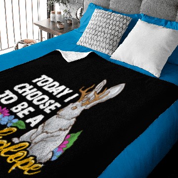 Discover Funny Jackalope Design Baby Blankets