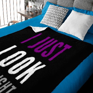 Discover I Just Look Straight Baby Blankets