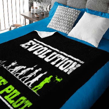Discover Drone flying pilot evolution Baby Blankets