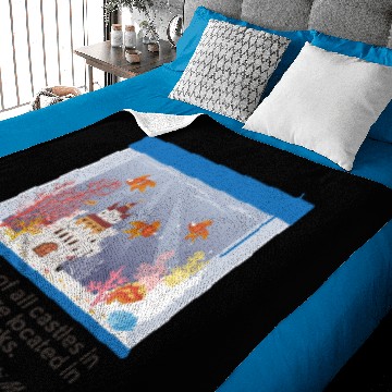 Discover Castles in fish tank comedy quote design. Baby Blankets