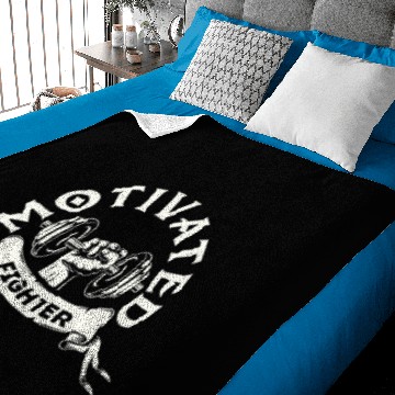 Discover Motivated Fighter Baby Blankets