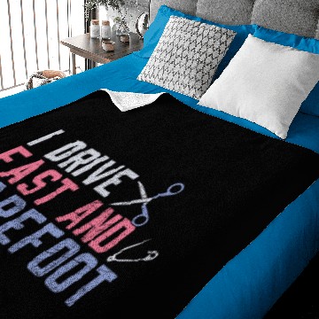 Discover I Drive Fast and Barefoot Häckel Baby Blankets