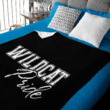 Discover Wildcat Pride Back To School Spirit Script Baby Blankets