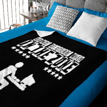 Discover Do not disturb in my zone! Baby Blankets