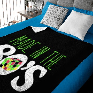 Discover Made in the 80s Rubics Cube Baby Blankets