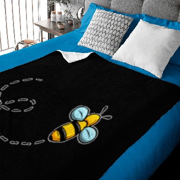 Discover Honey Bee Fly Baby Blankets