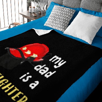 Discover Feuerwehr - My Dad is a Firefighter Baby Blankets