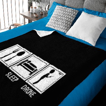 Discover fpv multicopter remote control drone flying Baby Blankets