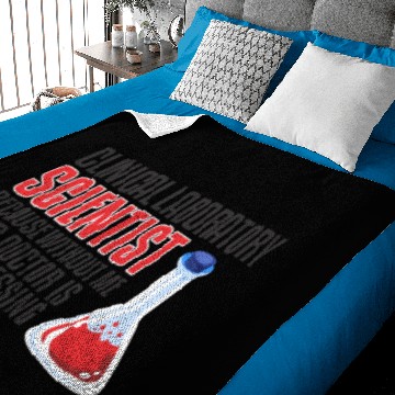 Discover scientist science laboratory funny saying Baby Blankets