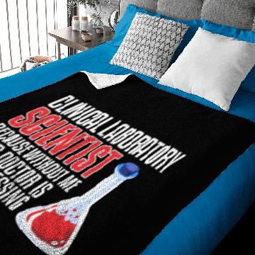 Discover scientist science laboratory funny saying Baby Blankets
