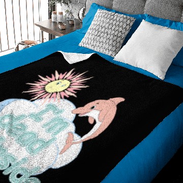 Discover I'm Dead Inside Cheerful Dolphins and Sunshine Baby Blankets