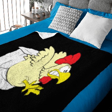 Discover Chicken / cock on toilet Baby Blankets