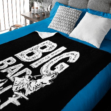 Discover Big Bad Wolf predator pack animal present Baby Blankets