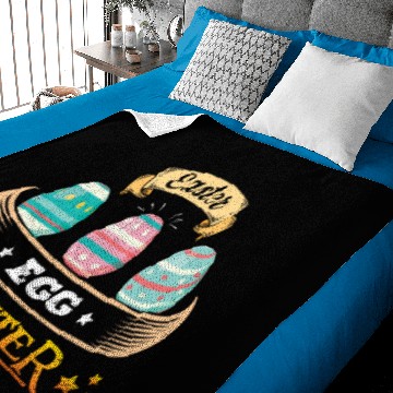 Discover Easter Egg Hunter Happy Easter Baby Blankets