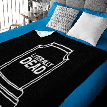 Discover Literally Dead Gravestone Cemetery Gothic Gruftie Baby Blankets