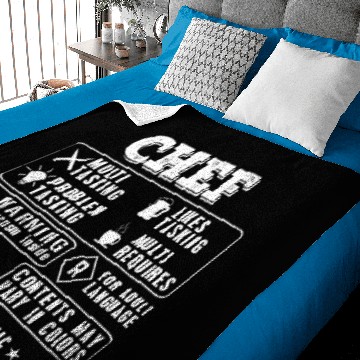 Discover Chef Multi tasking Cooking Funny Gift Baby Blankets