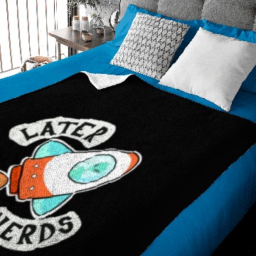 Discover Later Nerds Baby Blankets