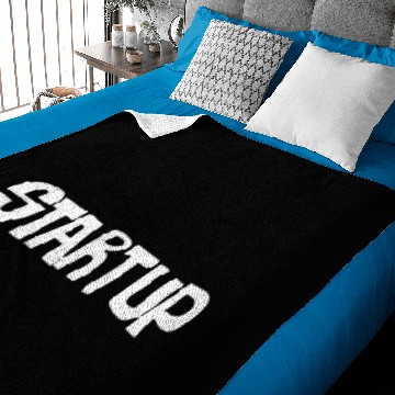 Discover Startup Lettering Funny Baby Blankets