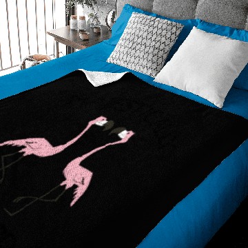 Discover Majestically Awkward Flamingo Bar Crawl Baby Blankets