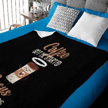 Discover coffee jesus Baby Blankets