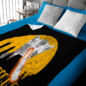 Discover Catzilla Baby Cat Baby Blankets