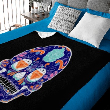 Discover Sugar Skull - Diamonds Skull Baby Blankets