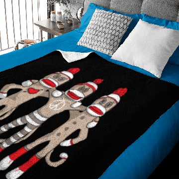 Discover Sock Monkey Buddies Baby Blankets