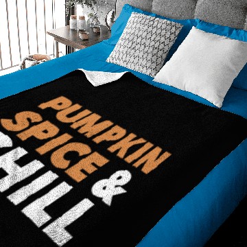 Discover Pumpkin Spice And Chill Baby Blankets