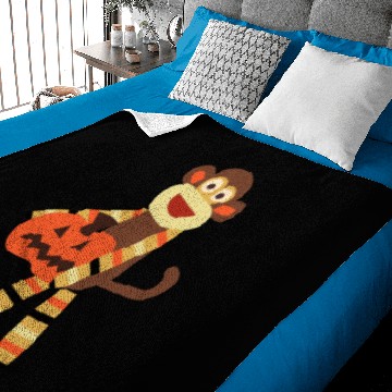 Discover Sock Monkey Halloween Baby Blankets
