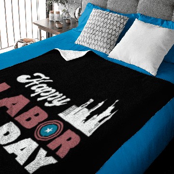 Discover happy labor day 4 Baby Blankets