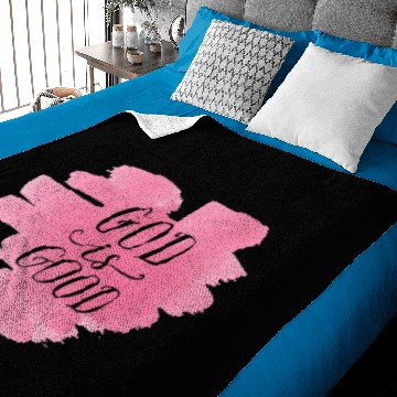 Discover God Is Good Heart Christian Religious Blessed Baby Blankets